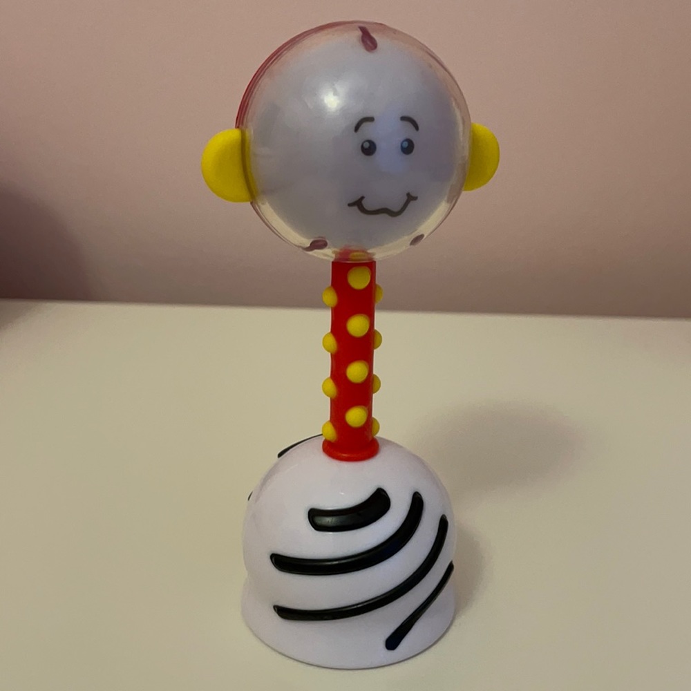 Toddler Sensory Rattle Toy - Yellow & Red